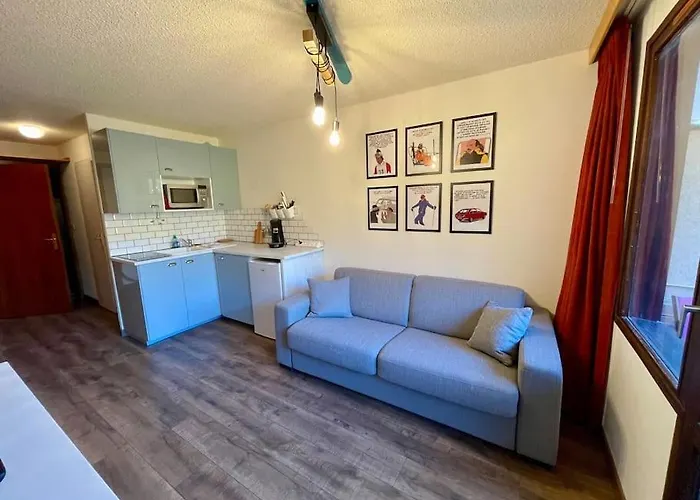 Studio moderne avec balcon et parking couvert - Famille de 4 ou Couple