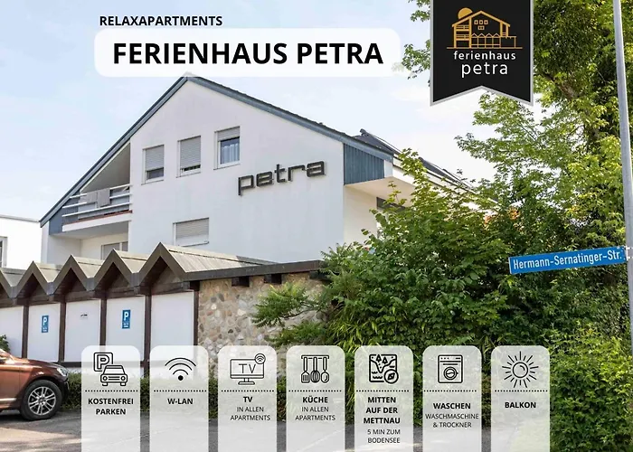 Großzügige Ferienwohnung mit zwei Sonnenbalkonen in bester Bodenseelage l 1 Minute zum Bodensee l 2 Zimmer l Vollausgestattete Küche l Free-WLAN l Willkommen im Apartment Markelfingen