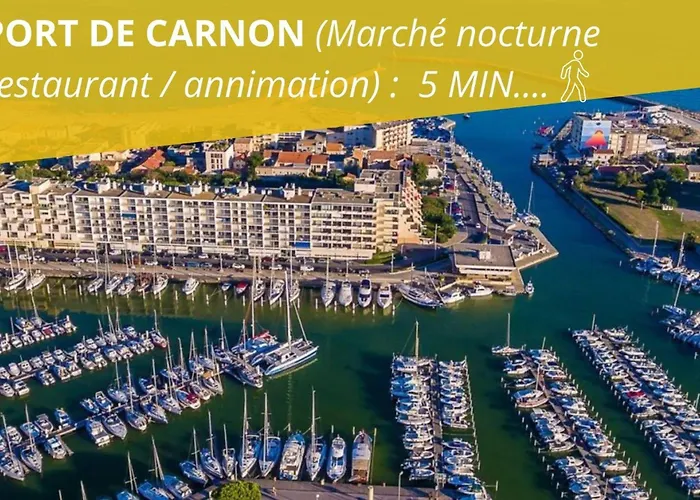 Studio cabine AZUR ,5 min mer -5 min Arena - clim - parking gratuit privée - 4 personnes