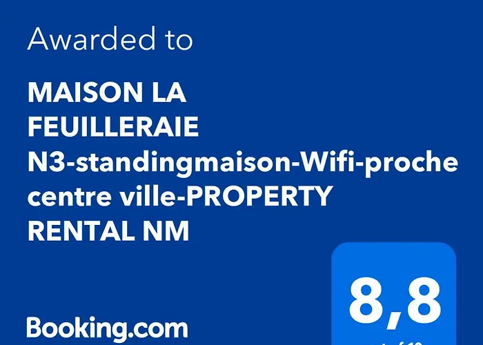 MAISON LA FEUILLERAIE N3-standingmaison-Wifi-proche centre ville-PROPERTY RENTAL NM