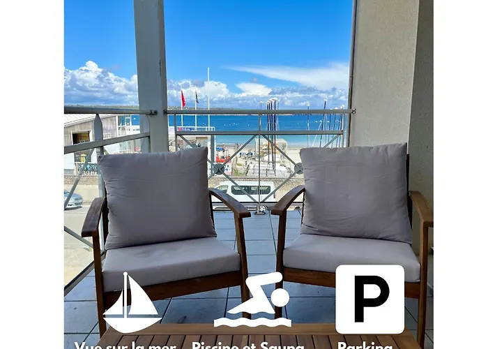 Appartement Cosy, terrasse vu mer, piscine, Sauna - WarmHouse