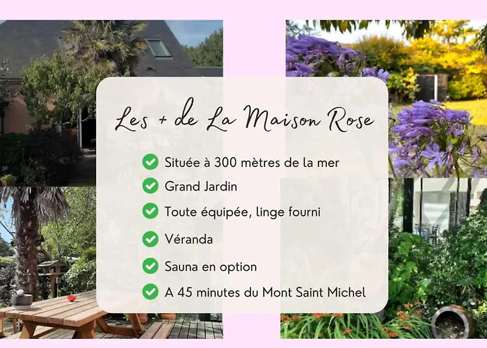 La Maison Rose - avec grand jardin clos à 300m de la mer