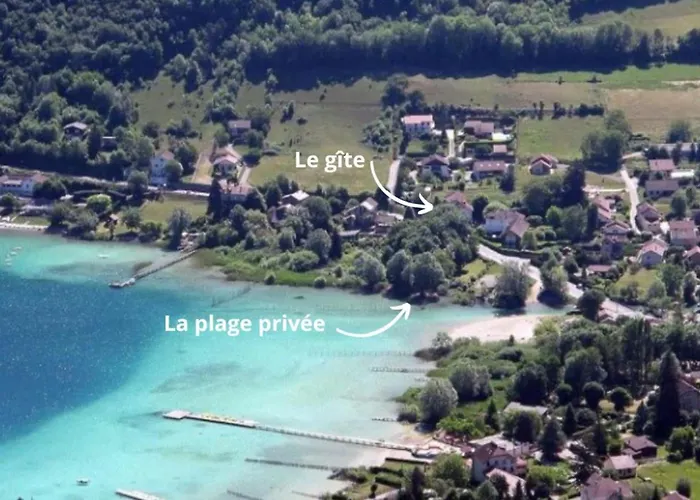 Le Lac Bleu plage privée lac de Paladru