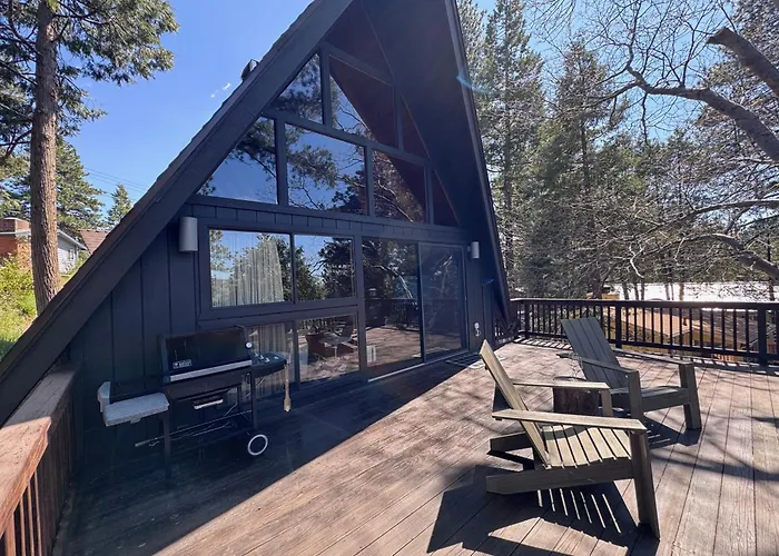 A-Frame With Carousel Fireplace