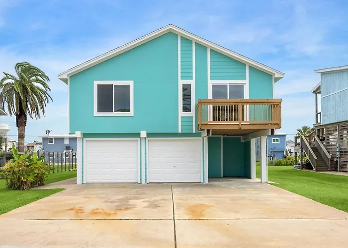 Azula Villa At Beach Galveston, Tx