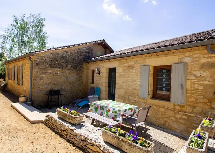 Maison de plain-pied près de Sarlat avec terrasse et barbecue - FR-1-616-28