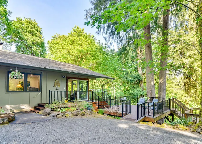 Riverfront Woodland Cabin: Wooded & Forested Views