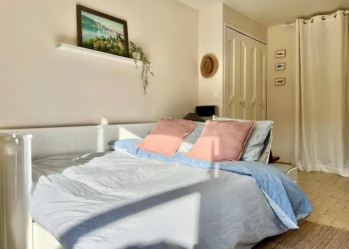 Beautiful Studio Terrace With Esparron Lake View 4 People