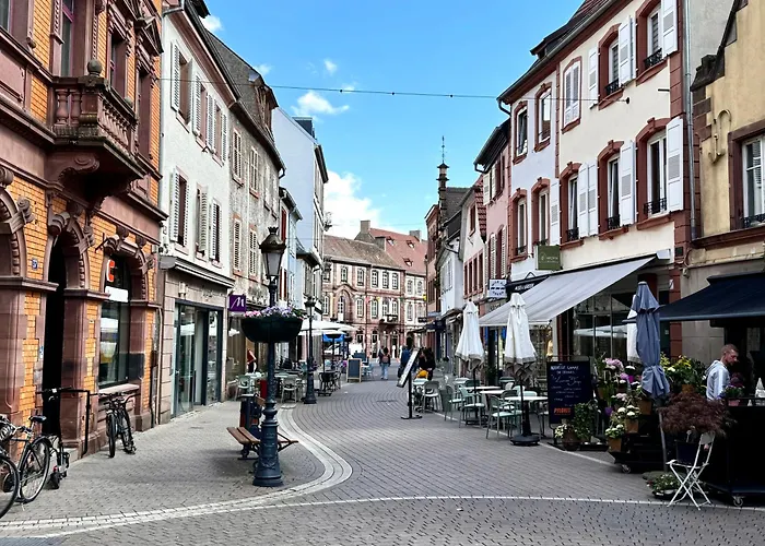 Joli 2 pièces, avec climatisation et grande terrasse, vue sur les toits, zone piétonne