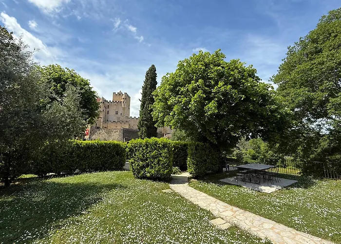 Dream House In Front Of Chateau De Beynac In Perigord , Dordogne