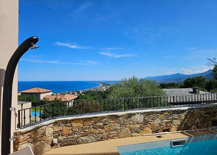 Magnifique Villa Avec Piscine- Hauteurs De Bastia