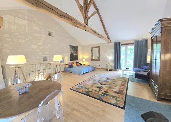 Appartement confortable au cœur de Brantôme, terrasse privée - FR-1-616-487