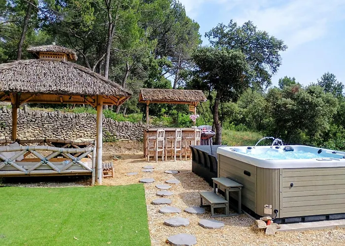 Gîte Lavande jardin 33 hectares piscine Spa Sauna au cœur de Provence
