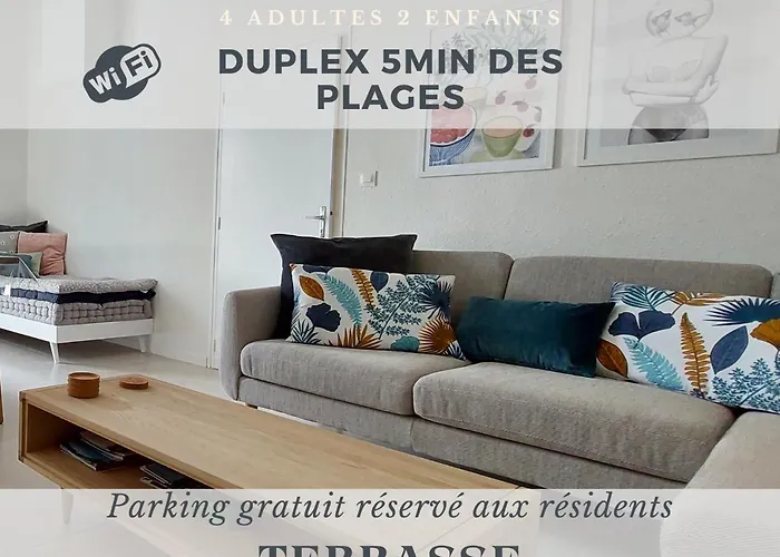 Le Duplex 4 Pers - 10 min des plages