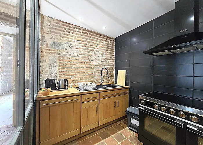 Magnifique villa en pierres au cœur de Saint Antonin Noble Val - Piscine et jardin privés -10 personnes