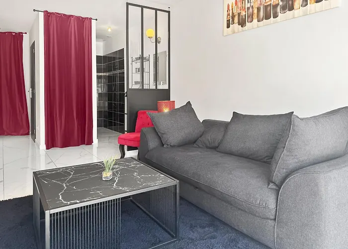 Studio BAROK proche autoroute, plages et attractions, Wifi - TV, calme