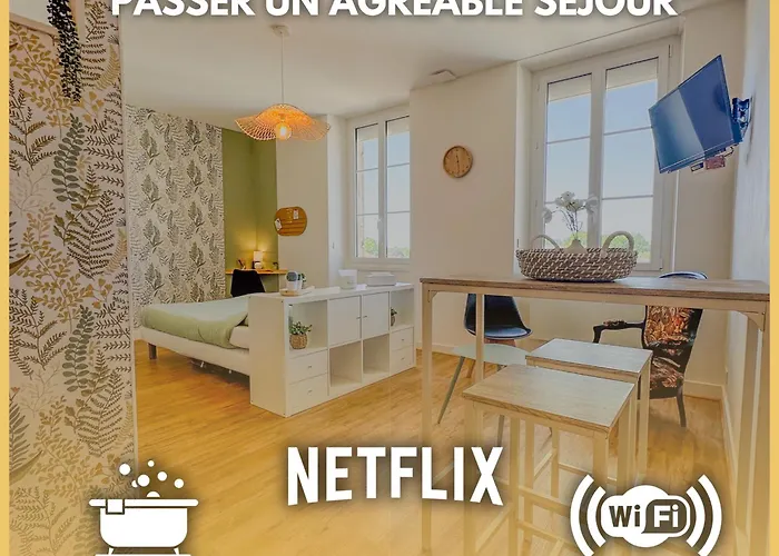 Studio COSY avec Baignoire et Netflix Idéal couple