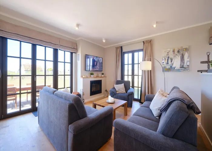 Reetland Am Meer - Luxus Reetdachvilla Mit 3 Schlafzimmern, Sauna Und Kamin H20