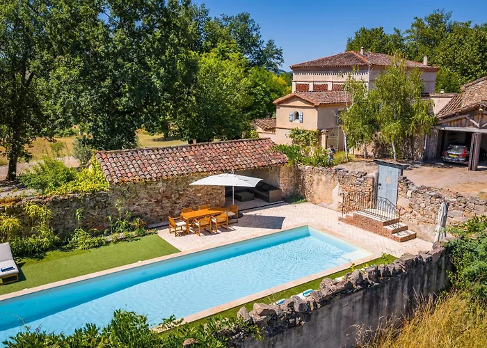 Bastide de Cordes sur Ciel - Piscine chauffée&Parc