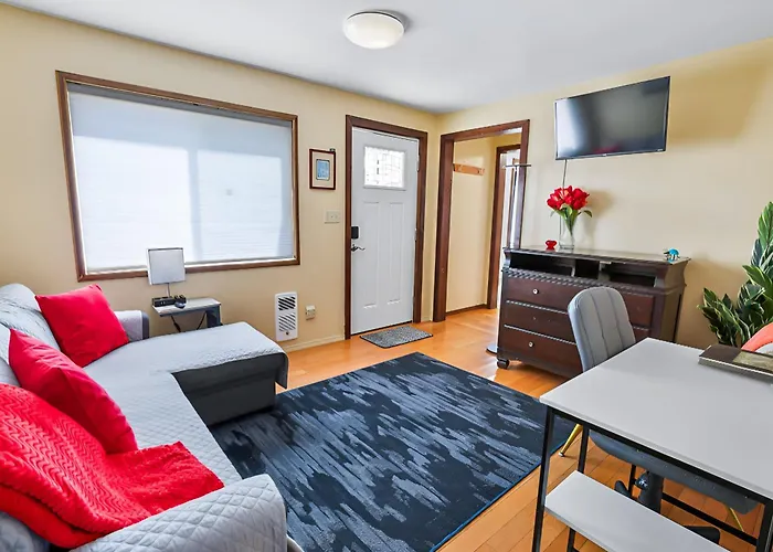 Apartment #2 With Large Kitchen Across The Street From The Beach