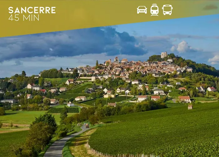 Le Noeud vert Appartement sur le thème de Nevers, 65 m2 en coeur de ville avec parking, accès inclus à salle de sport de 2000m2, Sauna&Hammam, by PRIMO C0NCIERGERIE