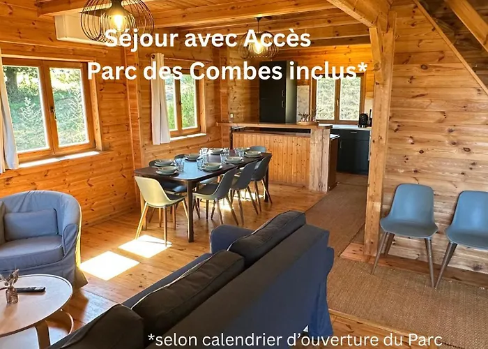 Lodge du Parc des Combes avec Accès Parc inclus selon calendrier ouverture Parc