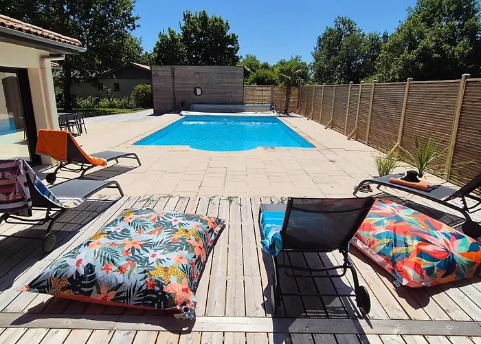 Maison sur la route des plages, piscine, jaccuzi