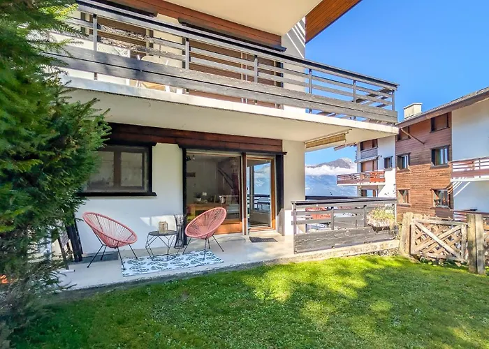 Cosy Centered With Garden And View In Veysonnaz