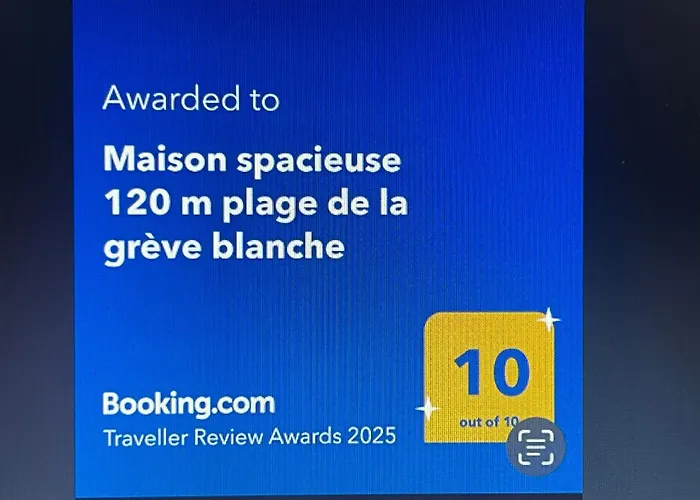 Maison spacieuse 120 m plage de la grève blanche