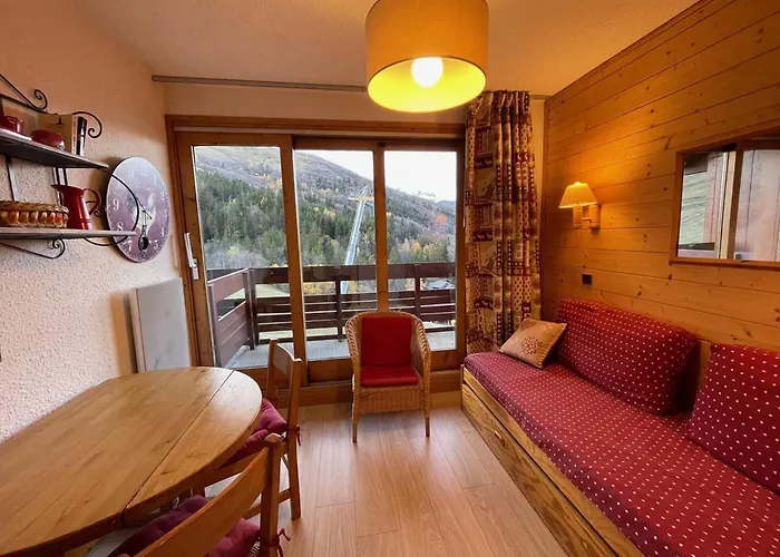 Studio cosy pour 2 pers. avec balcon, pieds des pistes à Valmorel - FR-1-356-399