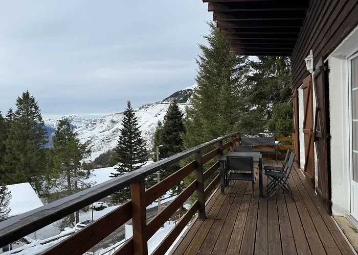 Gourette Grand Chalet pour 10 avec vue magnifique au pied des pistes