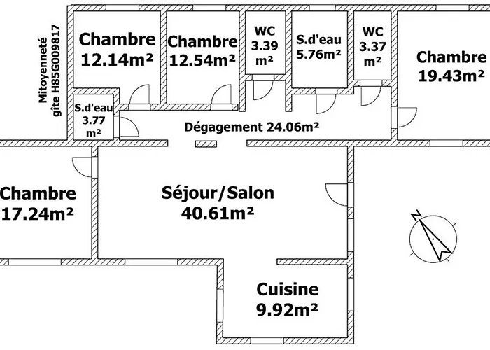 Gîte Commequiers, 5 pièces, 11 personnes - FR-1-426-465