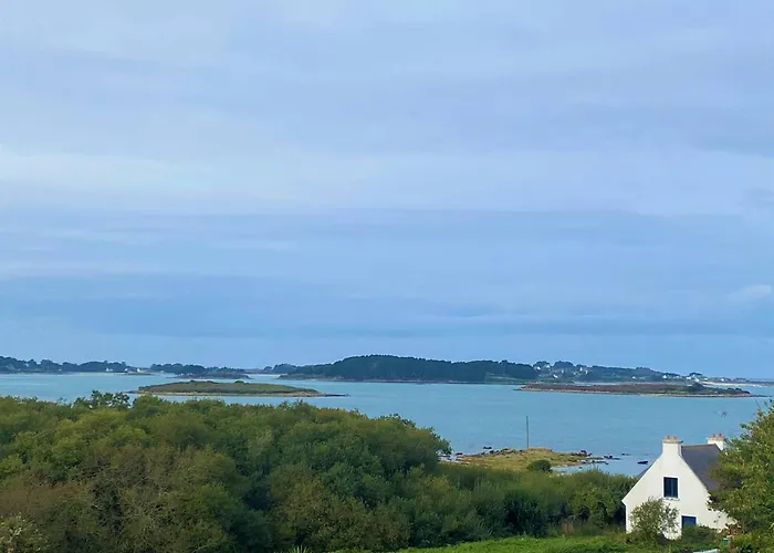 Maison 3* face à la mer avec WiFi, à 200m du littoral, terrasse, parking, et tout confort à Pleumeur-Bodou - FR-1-368-366