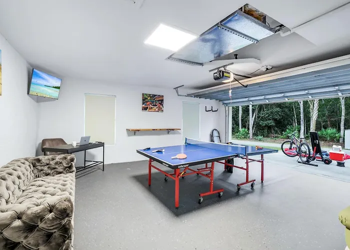 Lux Fam Private Resort Pool Spa, 2 Private Pickleball Courts, Basketball, Ping Pong Table, Mini Golf, Close To Beach & Dining Home Sleeps 8