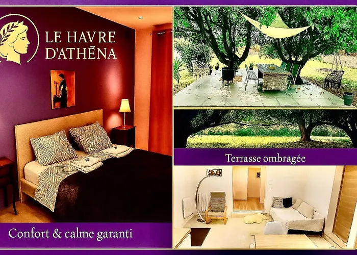 LE HAVRE D'ATHENA - Grand appart, jardin privé, abri vélos&accès rapide A61