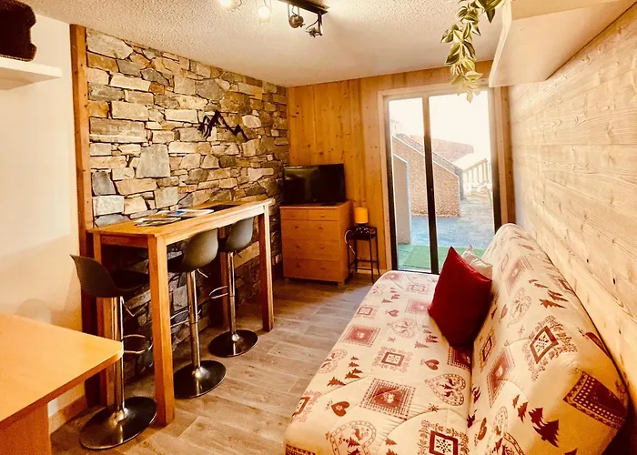 Studio, terrasse 3 pers Aussois