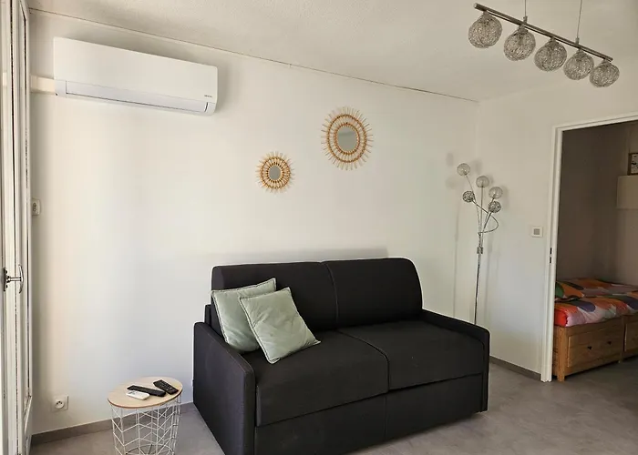 Studio Cabine Clim Wifi Parking Draps - 1 Etoile - Self Check-In Possible