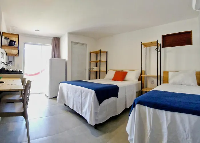 MSFlats Paripueira Praia Wifi Ar Cozinha e Varanda Nascente c Rede