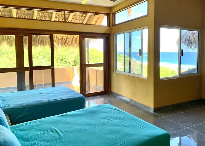 Departamento Con Vista Al Mar, Wifi Starlink Y Ac En Playa San Agustinillo