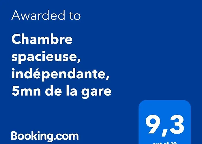 Chambre spacieuse, indépendante, 700m de la gare