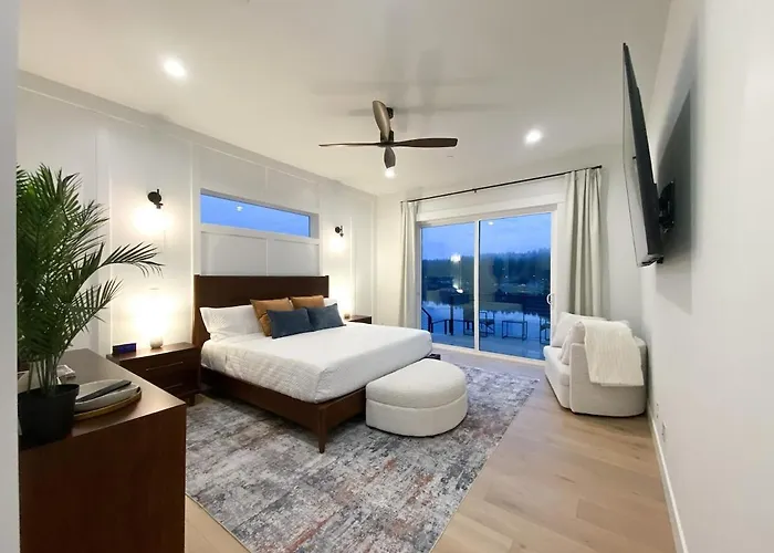 Luxe Port Lookout With Waterfront, Theater, Games