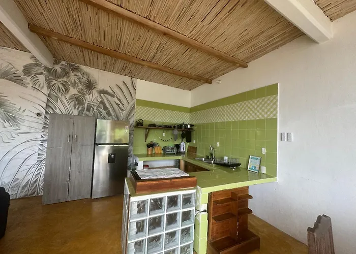 Refugio Tropical Con Alberca, Wifi Starlink Y Vista Al Mar