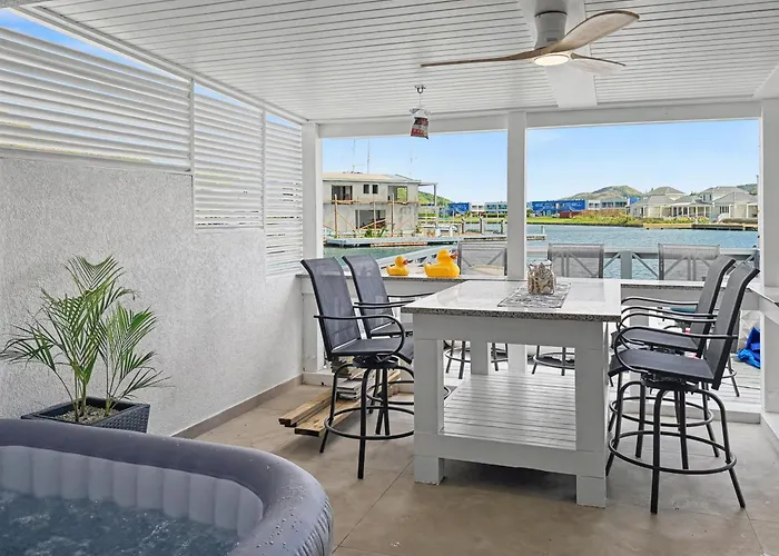 Villa Sunrise Jolly Harbour Waterfront Retreat