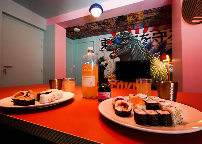 Studio Manga privé - Confort, Kozhi, proche Lorient&Plages - Jeux d'arcade - soirées ciné
