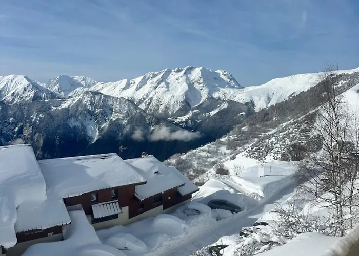 Sunny studio Mountain View balcony Alpe d Huez Studio ensoleillé balcon vue montagne