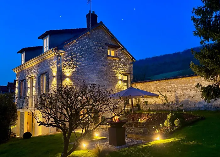 La Folie Giverny - Villa Premium - 3 Suites VIP - 8 Pièces 150M2- Centre Village - Maison privatisée -Jardin paysagé - Parking-