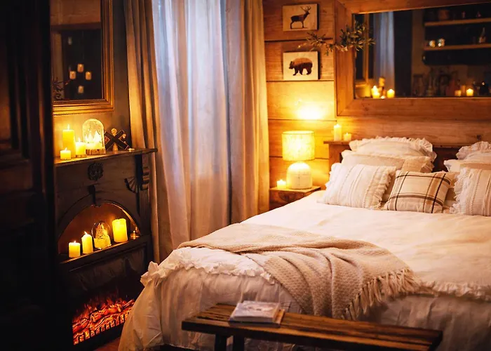 Le Chalet romantique en montagne, SPA, Écran cinéma, Lit king size, day use, 5min centre
