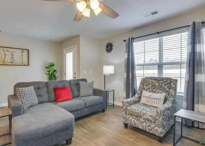 Near Base & Shopping: Modern Sumter Townhome!
