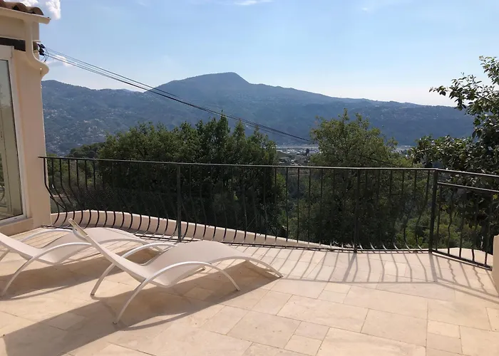 French Riviera Near Nice Monaco, Apartments In Villa, Sea Montain View