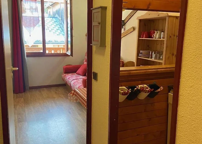 Studio cabine pied des pistes avec balcon à Valfréjus